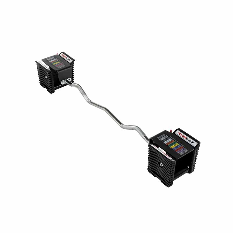 Barre PowerBlock EZ Curl, uréthane Pro 100 - Fitness Dépôt +