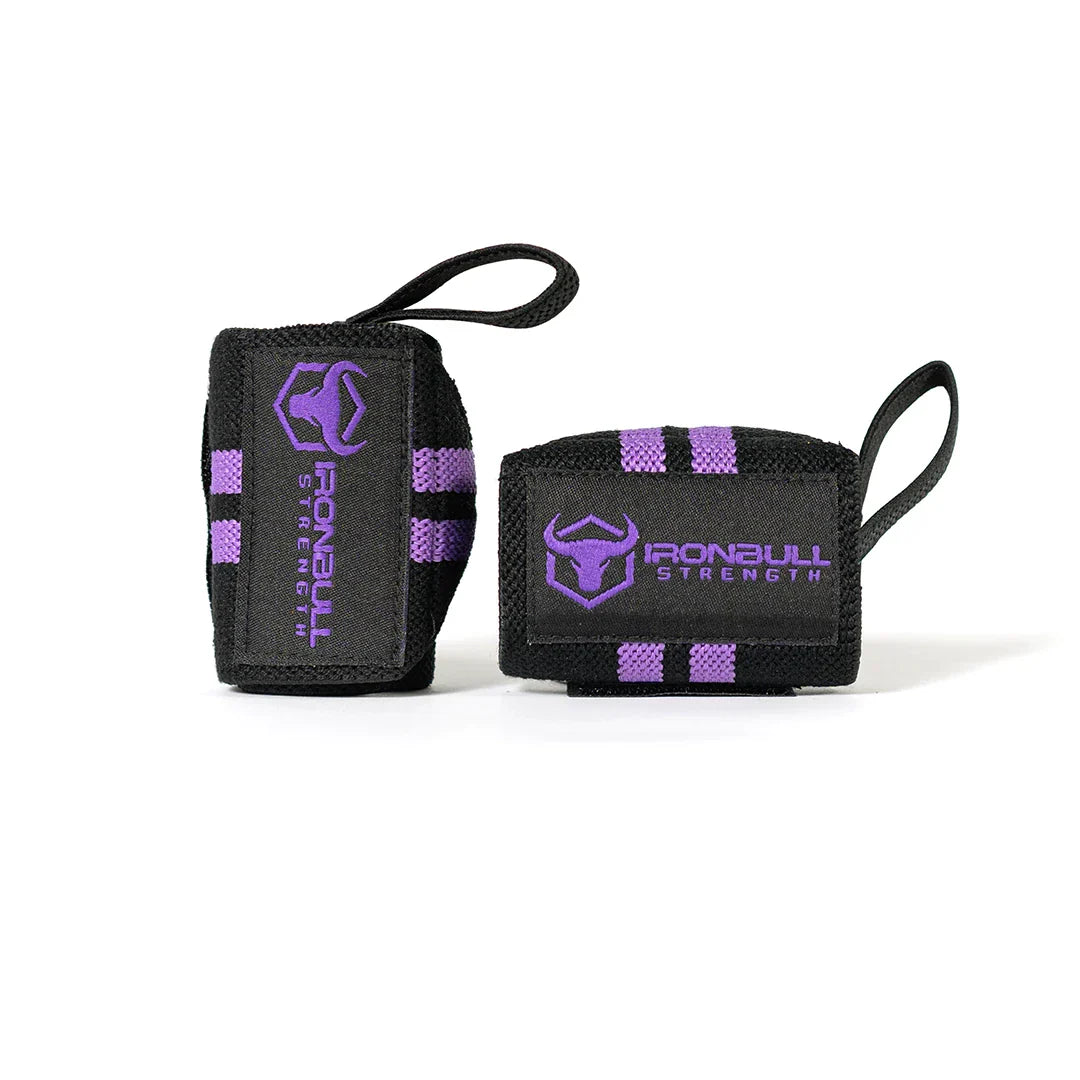 Women Wrist Wraps - Black/Purple - Fitness Dépôt +
