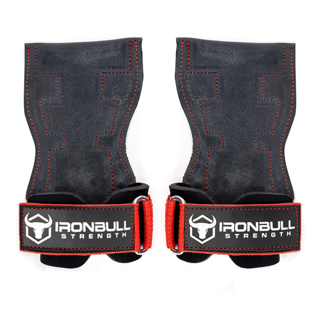EZ Gripz V2 - Black/Red / Small - Fitness Dépôt +
