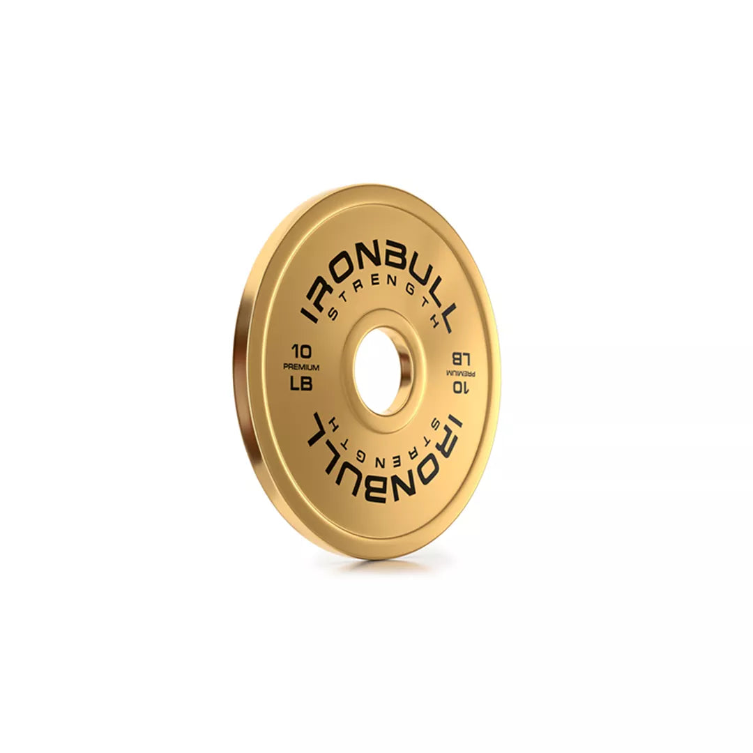 Premium Gold Weight Plates & Sets (LB) - 10LB Pair - Fitness Dépôt +