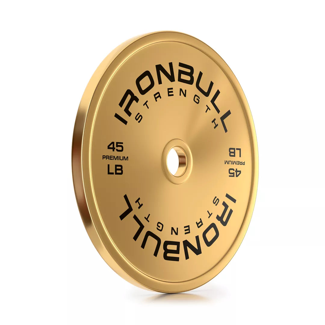 Premium Gold Weight Plates & Sets (LB) - 45LB Pair - Fitness Dépôt +