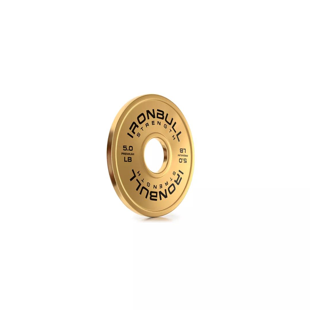 Premium Gold Weight Plates & Sets (LB) - 5LB Pair - Fitness Dépôt +