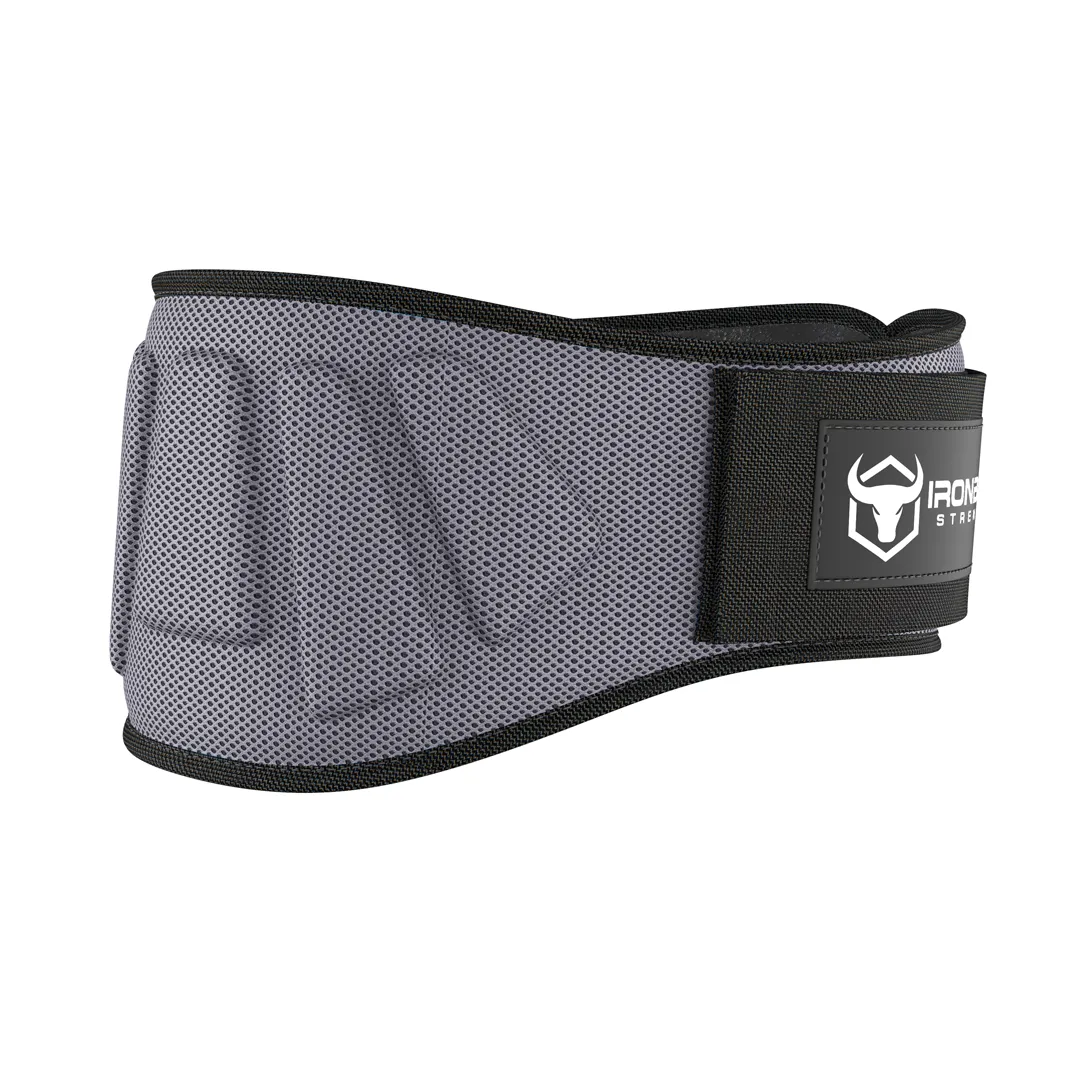 6" Reinforced Nylon Lifting Belt - Gray / L - Fitness Dépôt +