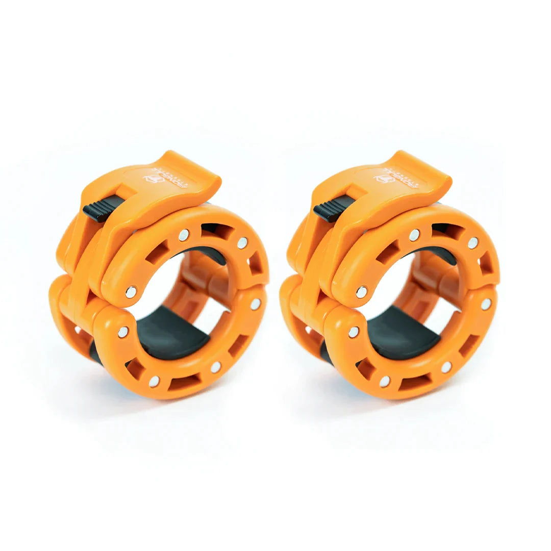 Barbell Collars V2 - Orange - Fitness Dépôt +