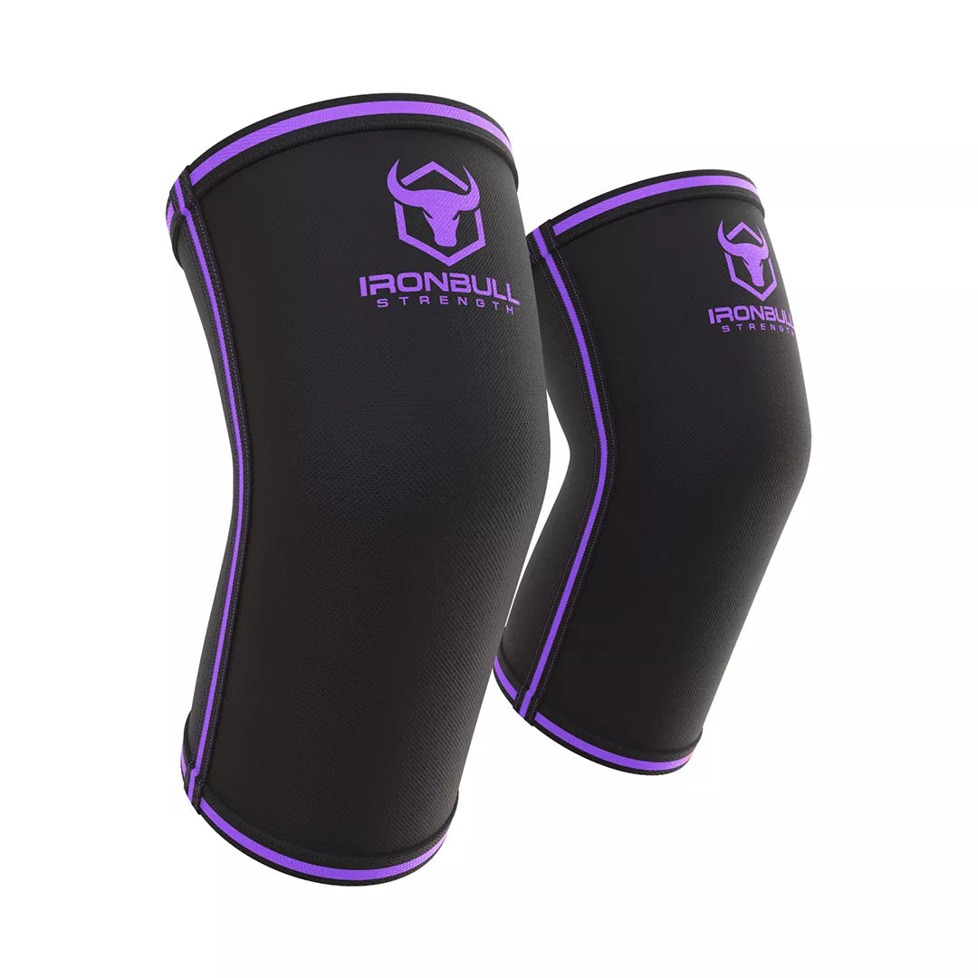 5mm Elbow Sleeves - Black/Purple / L - Fitness Dépôt +