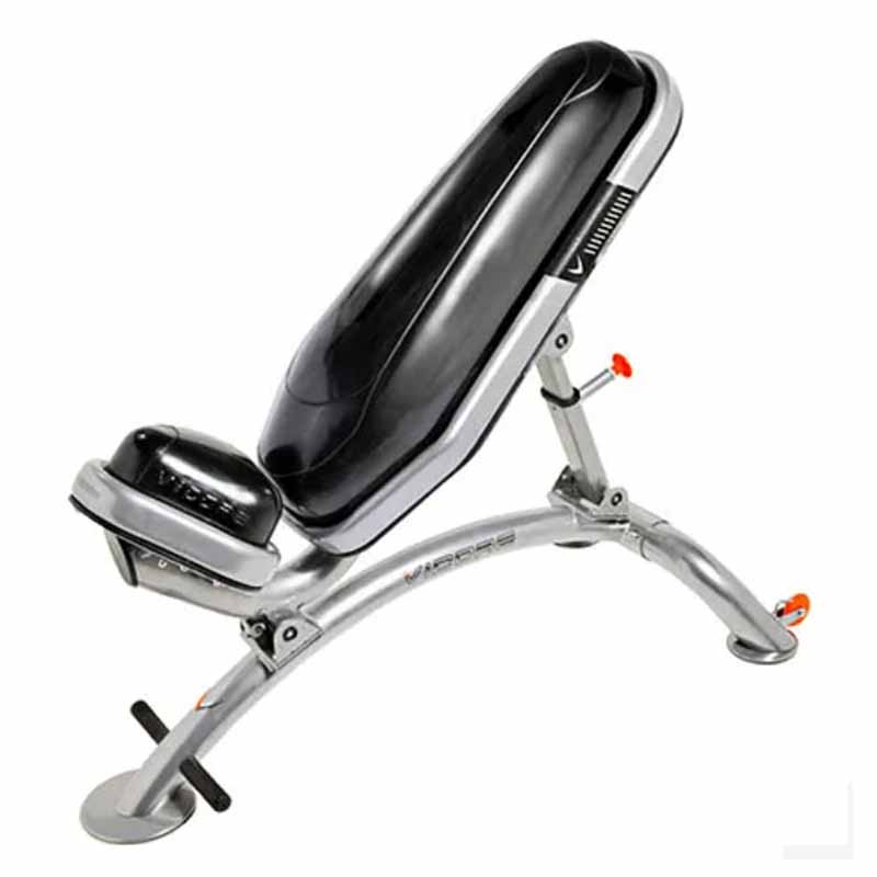 Banc réglable commercial Vicore Core, argent - Fitness Dépôt +