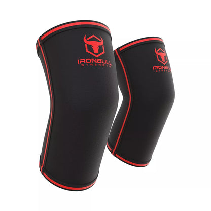 5mm Elbow Sleeves - Black/Red / M - Fitness Dépôt +