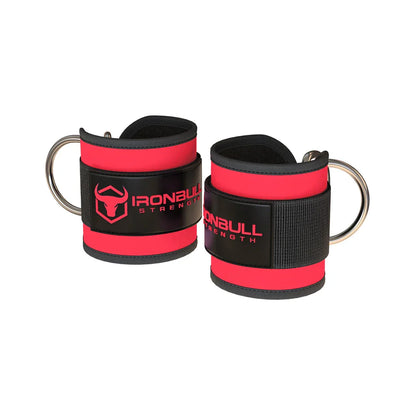 Nylon Ankle Straps - Red - Fitness Dépôt +
