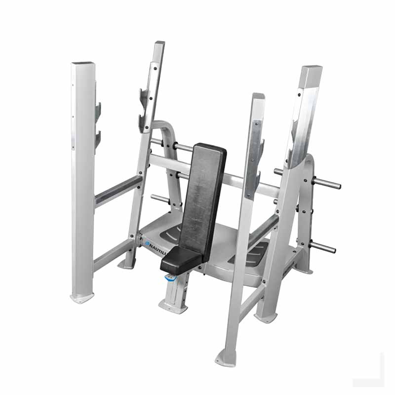 Banc militaire olympique Nautilus F3 - argent (Démonstrateur) - Fitness Dépôt +