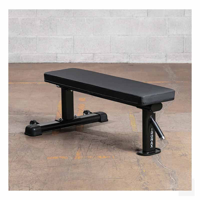 Banc plat IRONAX XFB1 - Fitness Dépôt +