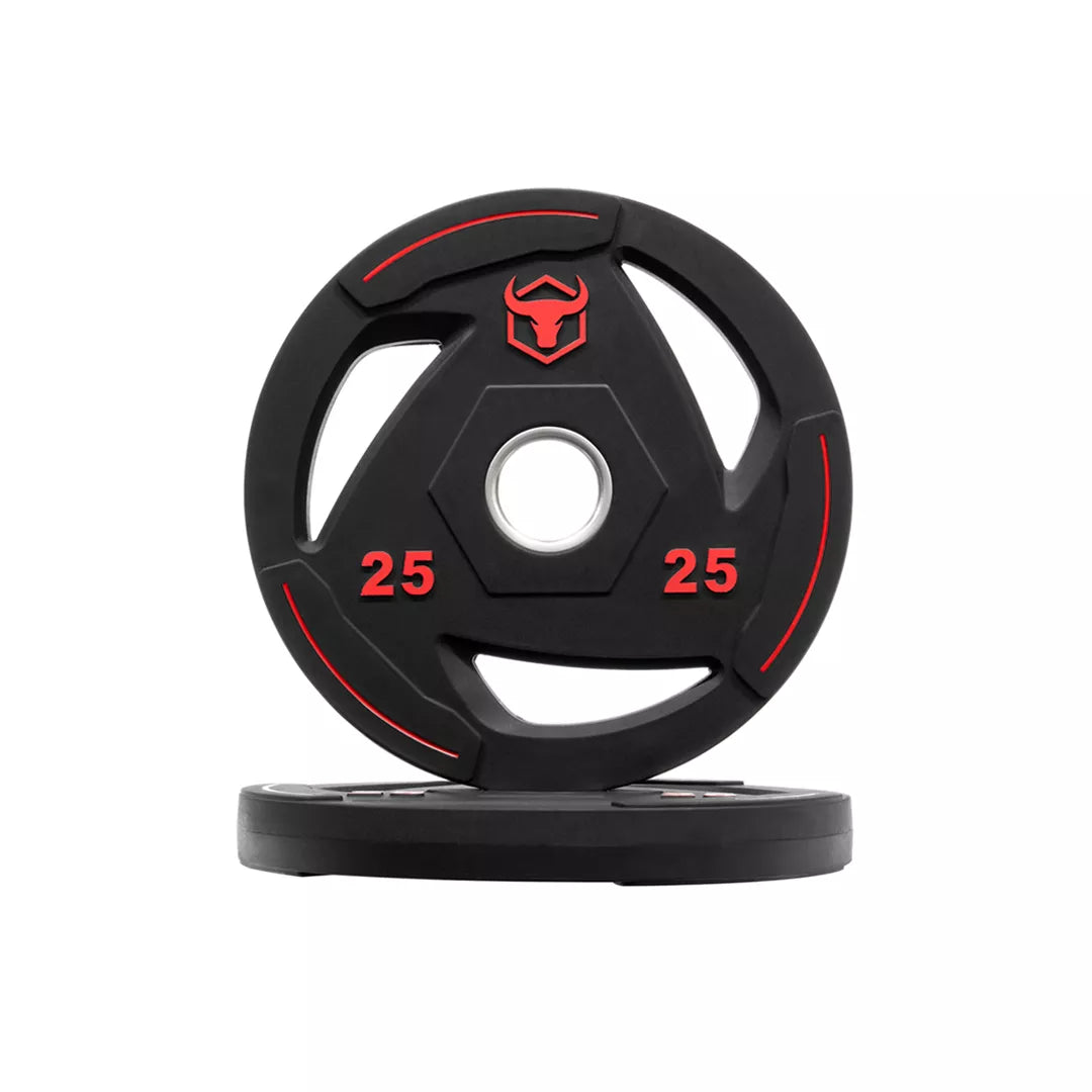 Rubber Coated Weight Plates & Sets (LB) - 25LB Pair - Fitness Dépôt +