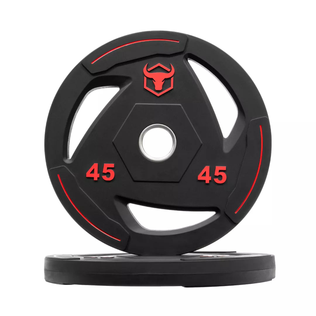 Rubber Coated Weight Plates & Sets (LB) - 45LB Pair - Fitness Dépôt +
