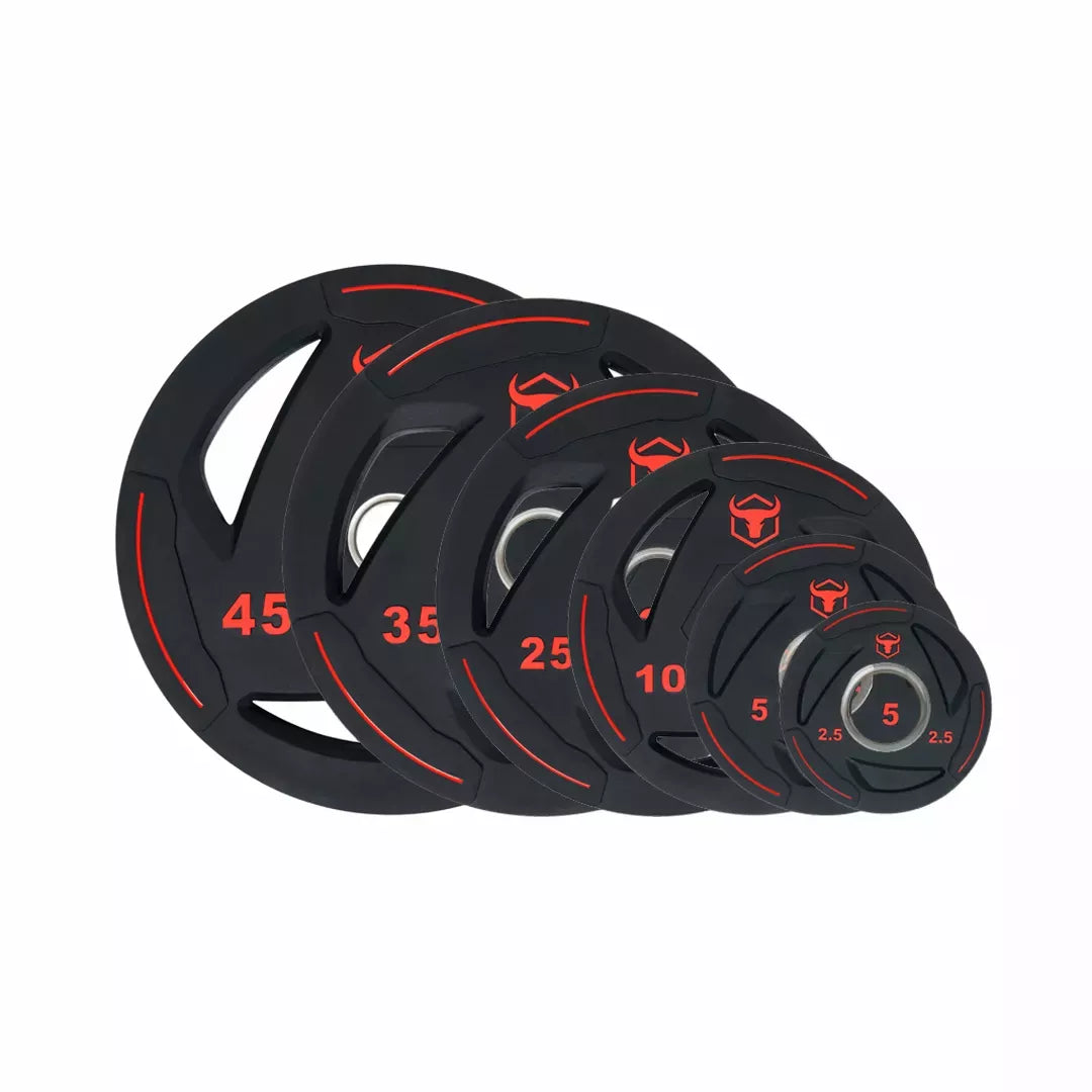 Rubber Coated Weight Plates & Sets (LB) - 425LB Set - Fitness Dépôt +