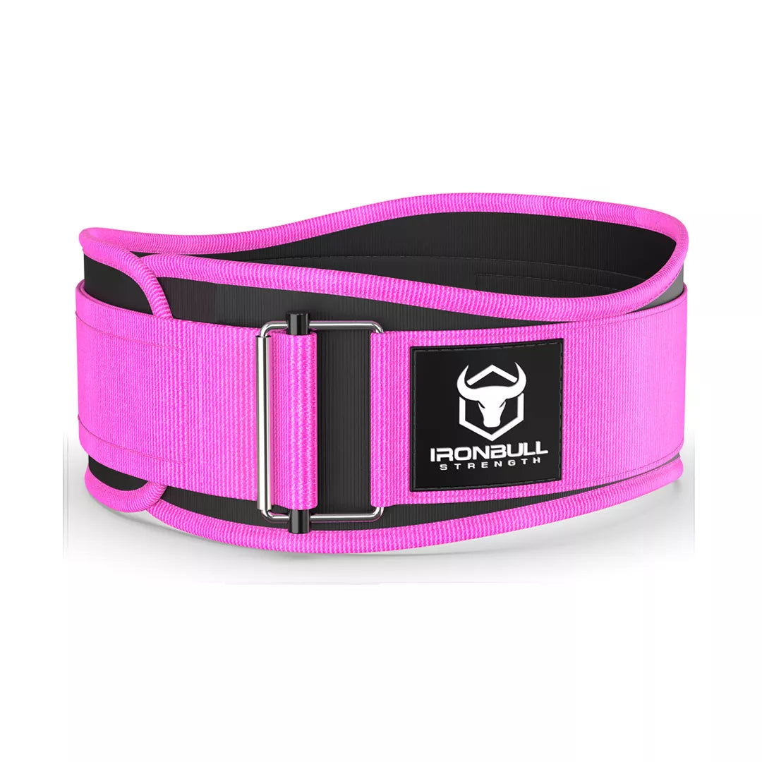 4.5" Performance Nylon Lifting Belt - Neon Pink / M - Fitness Dépôt +