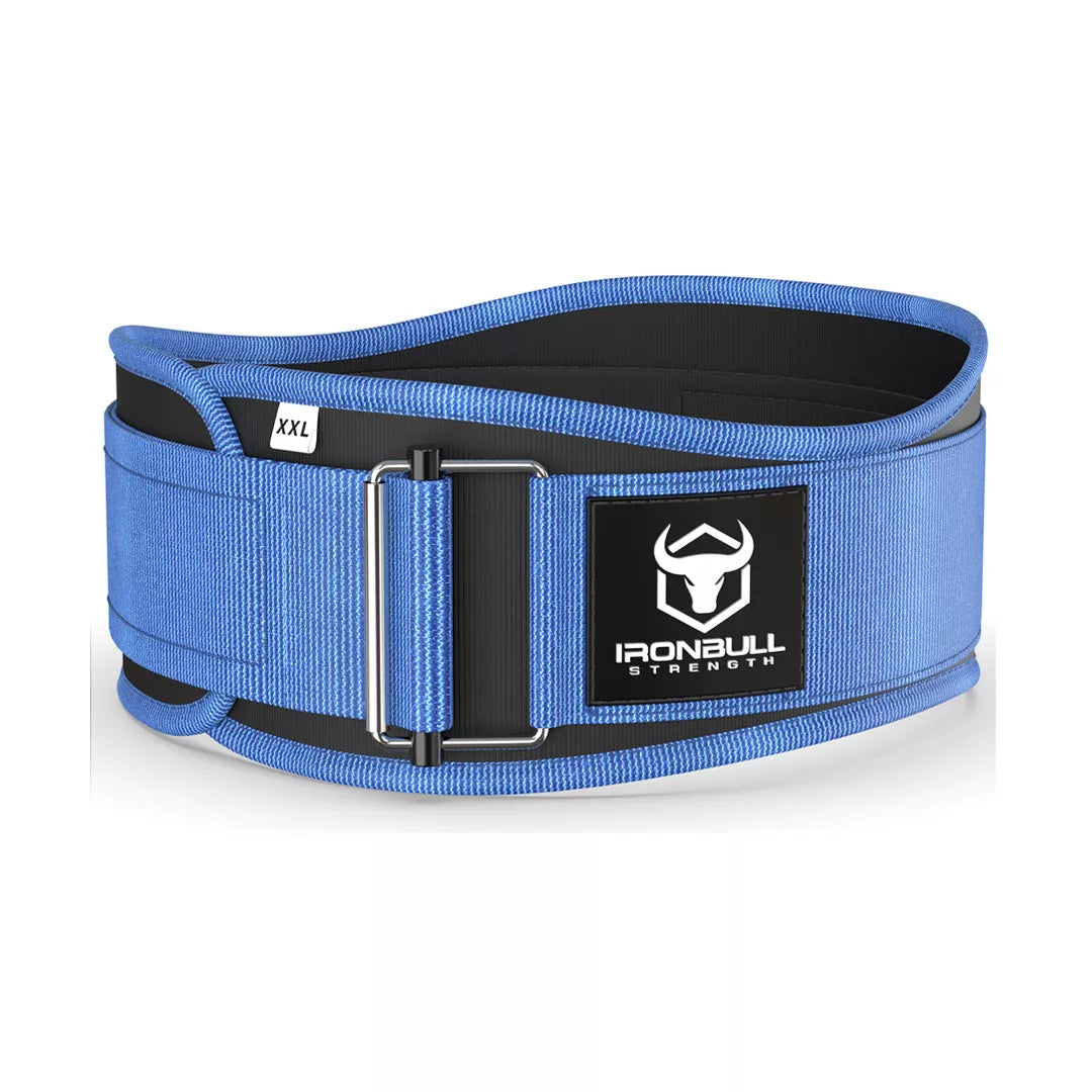 4.5" Performance Nylon Lifting Belt - Blue / M - Fitness Dépôt +
